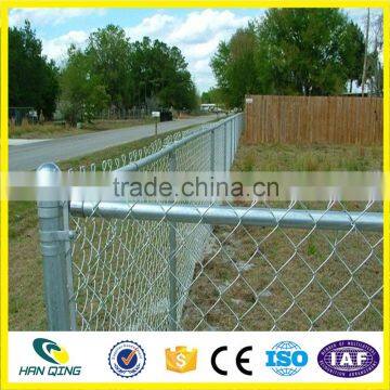 75mmX75mm diamond hole opening pvc coated chain link fencing