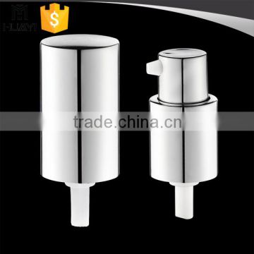 aluminium silver treatment pump with aluminium cap 18/415 lotion pump