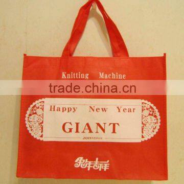 Custom non woven promotional bags red color