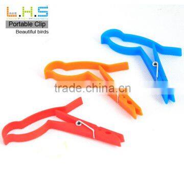 Lovely birds shape plastic bag clip bread clip