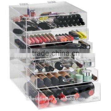 Large Removable Wholesale Acrylic Makeup Organizer With Drawers,6 Drawer Acrylic Makeup Organizer