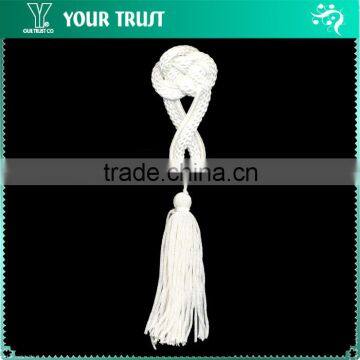 Height 18.5 Centermeter All White Sew On 100% Nylon Chinese Knot Frog Buttons