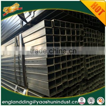 thin wall pre galvanized square steel tube