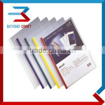 Good Price clear plastic pp sliding bar files folders