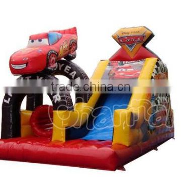 super cars giant commercial inflatable slide for sale