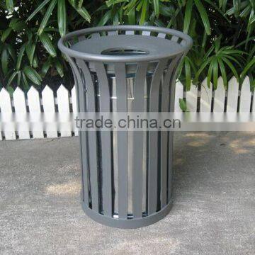 Metal outdoor garbage can stand