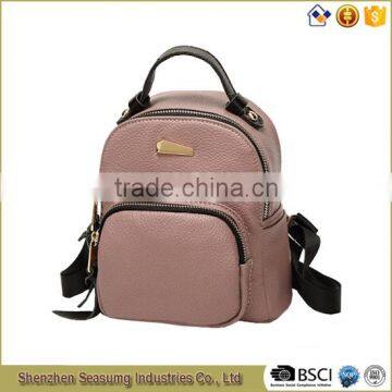 High Quality Pattern PU Leather Daily Casual Backpack for Girls