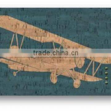 Hot sale printed airplane cork board