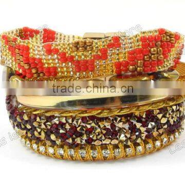 Bio magnetic bracelet bead weave bracelet