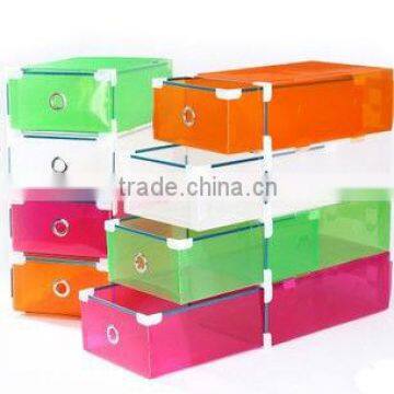 Yiwu Foldable clear plastic shoe box