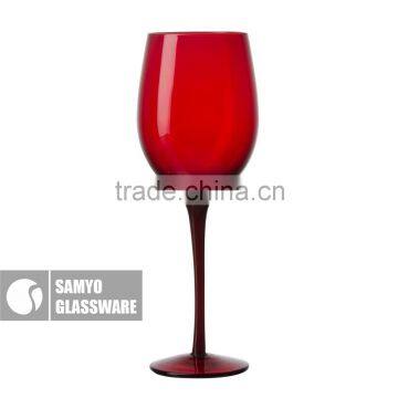 SAMYO Handmade Home Usage Decoration Hot Sale Fashion Ballon Wine Glass With Color photo-4