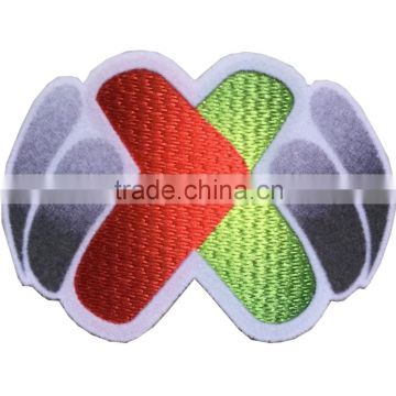 factory direct 3D flocking patch iron on football patches iron on towel embroidery patch