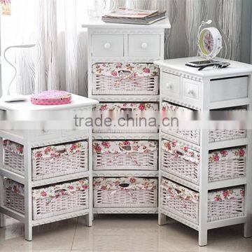 High quality solid wood bedside table living room cabinets design with different sizes