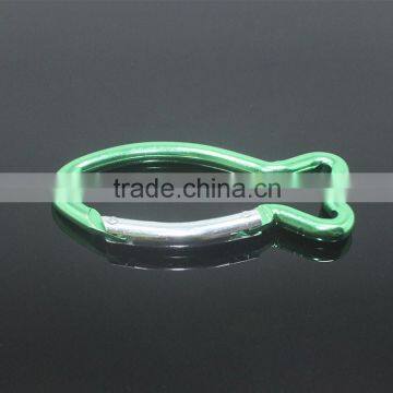 small aluminum fish shape carabiner hook