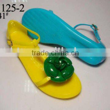 ladies crystal jelly shoes