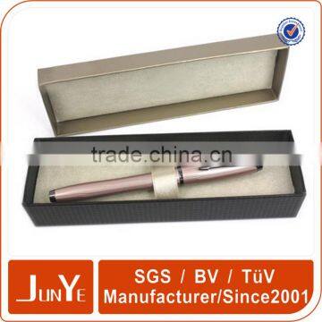 Factory direct shipping flock velvet covering inside slim paper pen box