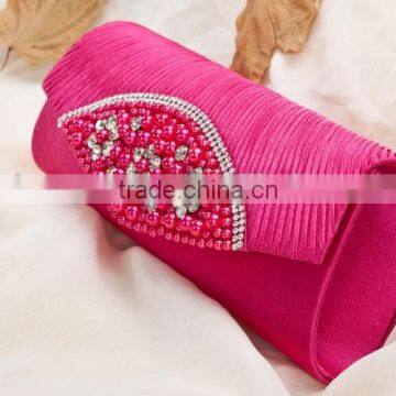 Beautiful Ladies Satin Handmade Beaded Handbag photo-2