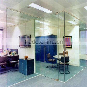 Office Clear Glass Partition Wall YG-P42