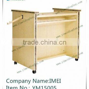 POP customer design wooden cabinet show display rack YM15005