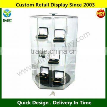 Revolving Locking Display Case Counter Top YM1-857