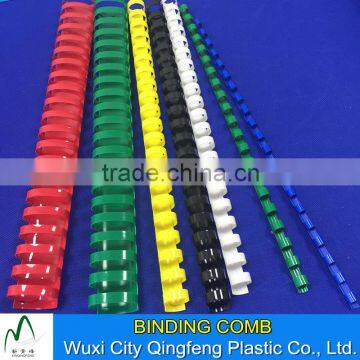 6MM 8MM 10MM 11MM 12MM 13MM 14MM Plastic Colorful Book Binding Comb Spiral Binding