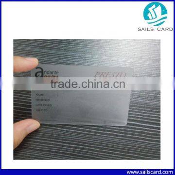 High Quality 30mil Standard Plastic Clear Transparent PVC Cards photo-3