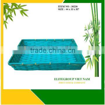 Big tray high quality with bamboo basket.