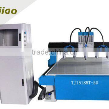 5 Heads Wood CNC Router 1518 Multi Head Router Chair Legs Making Machie photo-2