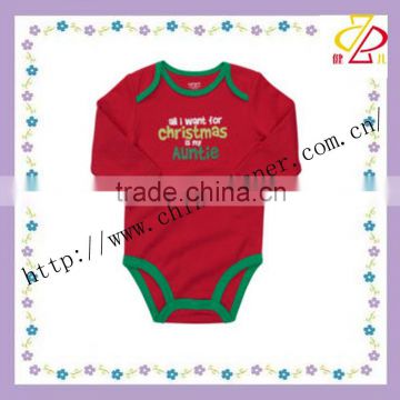 100%cotton christmas baby bodysuit, rompers Hot sale