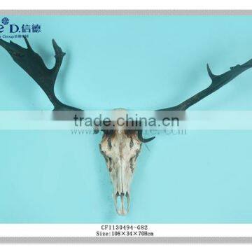 resin craft animl head deer head skull modern wall hanging decor for sale