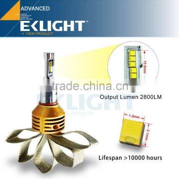 EKLIGHT Factory TUV/CE/Emark Approved Non-Polarity Canbus H4 H11 9005 H13 Car led headlight h7