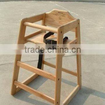 Wooden Baby High Chair