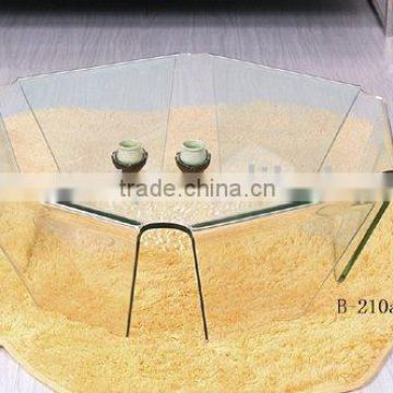 GHB-210A Special and Fancy Bent Glass Coffee hexangoTable