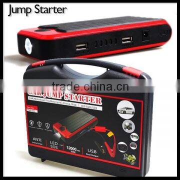 Portable Emergency 12000mah 12V Car Battery Jump Starter for Digital Device