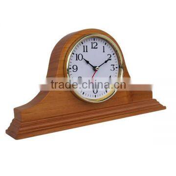 mantel top wood antique quartz desk clock