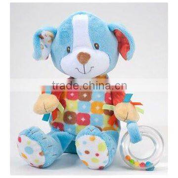 11" soft and cute ACTIVITY DOG Plush Baby Toy