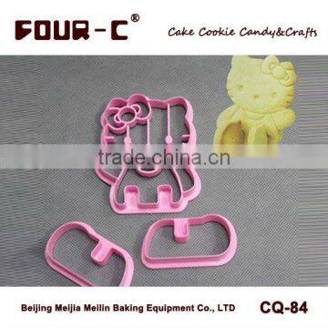 Hello Kitty cookie cutter, plastic biscuit cutter