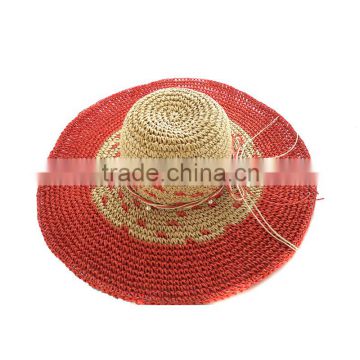 fashion summer ladies straw hats wide brim beach hat