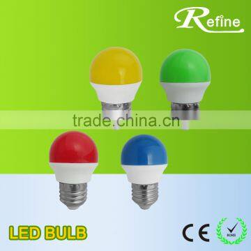 colour mini bulb140 degree glass led bulb e27 1W 2W 3W led colour mini bulb
