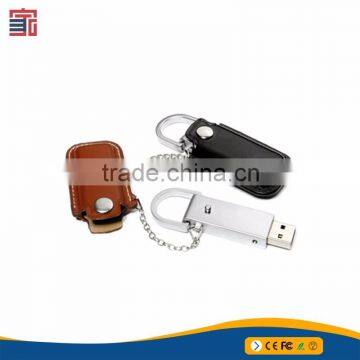 Professional production leather usb drive