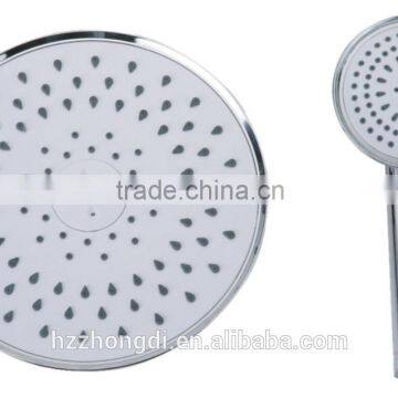 2016 new design plastic round shower head and hand held shower