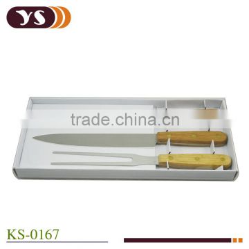 3 pcs chinese oak handle kitchen meat fork set