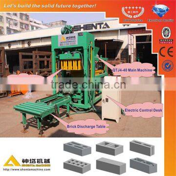 QTJ4-40 semi automatic concrete hollow block making machine price