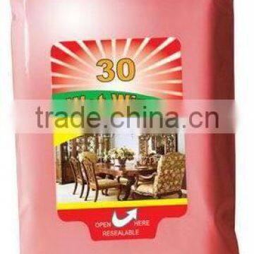 household furniture/leather cleaning wet wipes, CE certification household towel