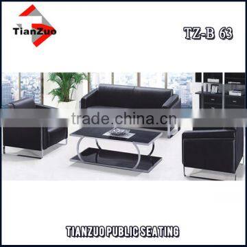 Modern reception area metal base small office sofa