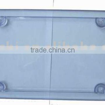 transparent plastic license plate cover