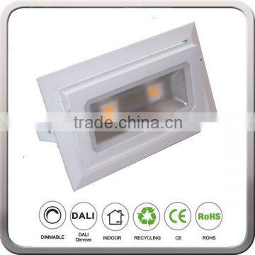 Dimmable 120 degrees Rotatable 40W COB LED Square Recessed Downlight 5 years warranty