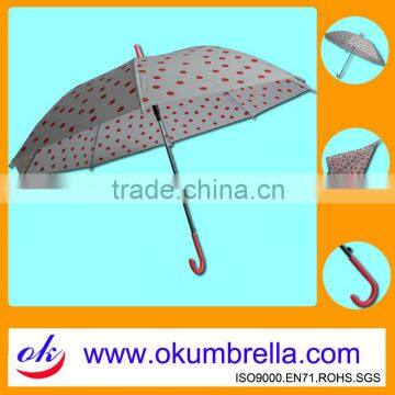 Cheap Promotional High Quality Red Point Children Umbrella