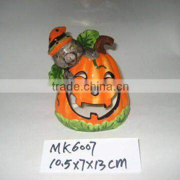 Ceramic halloween candle holder