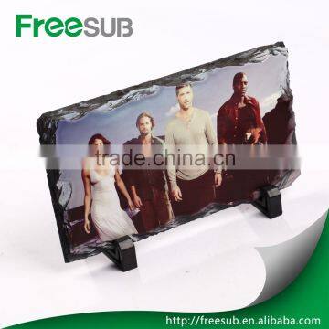 Hotsale wholesale L22*H22*W0.9CM blank natural edge sublimation photo rock